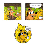 Cartoon Humor Dog Pins