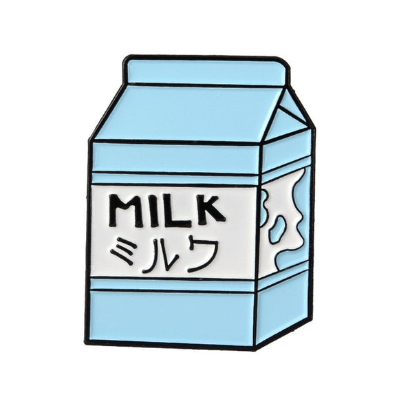 Milk Carton Enamel Pins