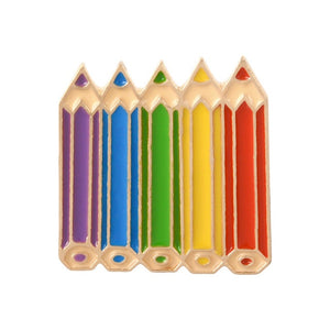 Rainbow Pencil Enamel Pins