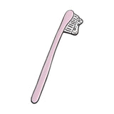 Pink Toothbrush Enamel Pin
