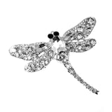 Crystal Dragonfly Brooches