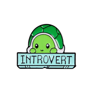 Introvert Enamel Pins