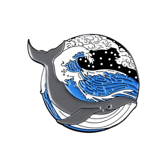 Gray Whale Enamel Lapel Pins
