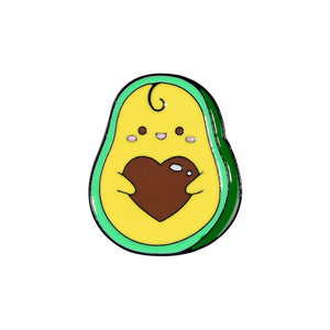 Avocado Heart Enamel Pins