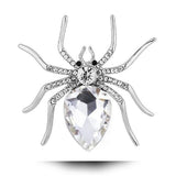 Spider Style Crystal Brooches