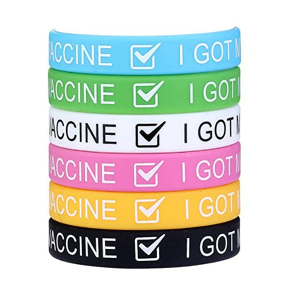I Got Vaccine Silicone Bracelet, Wristbands, Got Vaccination, Vaccinated