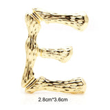 Gold Letter Brooches