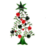 Green Enamel Christmas Tree Pin
