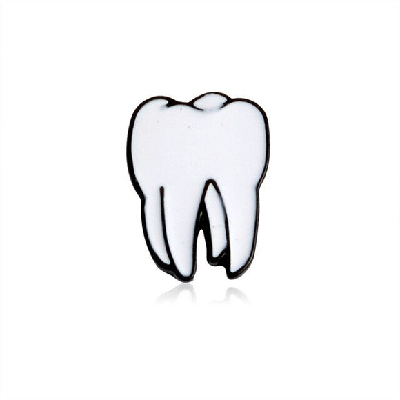 Tooth Metal Brooch Pins