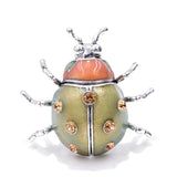 Rhinestone Ladybug Brooches